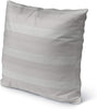 Sleek Natural Indoor|Outdoor Pillow by Tiffany 18x18 Grey Geometric Modern Contemporary Polyester Removable Cover