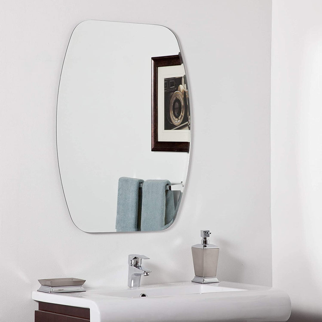 Modern Bathroom Mirror Silver 31 5hx23 6wx 5d Mid Century