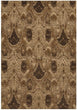 MISC Chenille Flatweave Rug (India) 2' X 3' Brown Geometric Wool Latex Free Handmade
