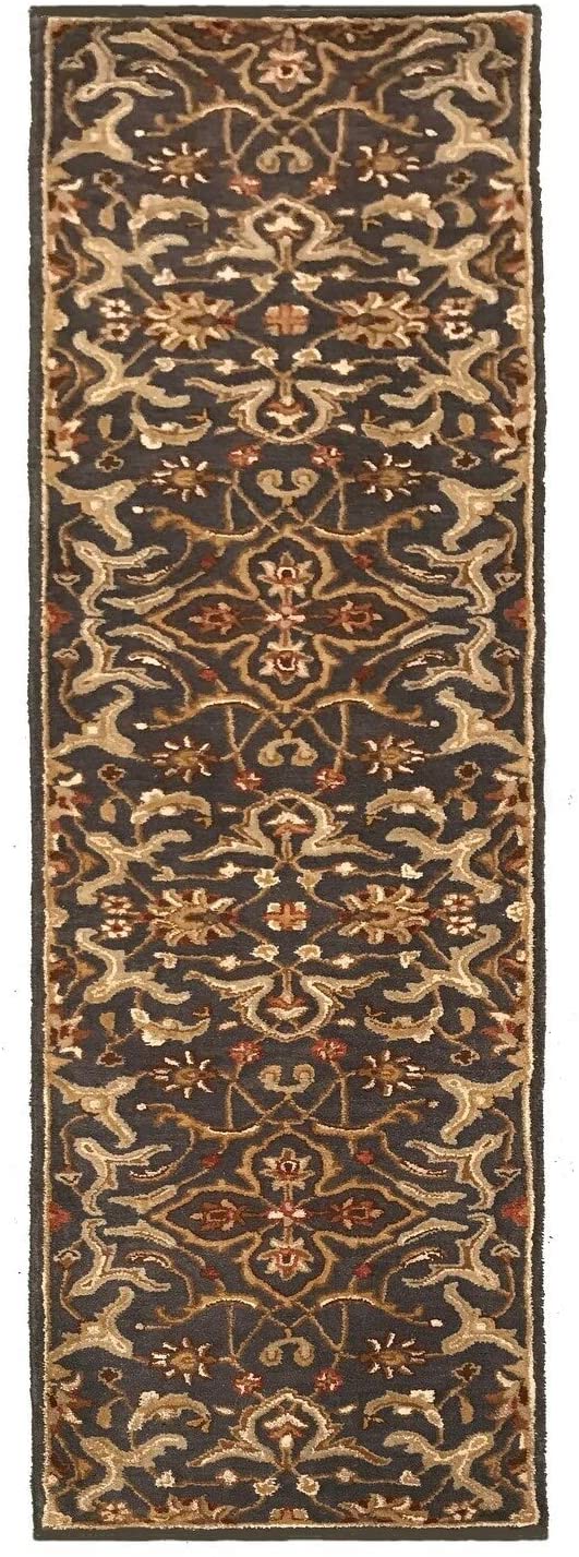 Hand Tufted Floral Pattern Transitional Wool Rug 2'3