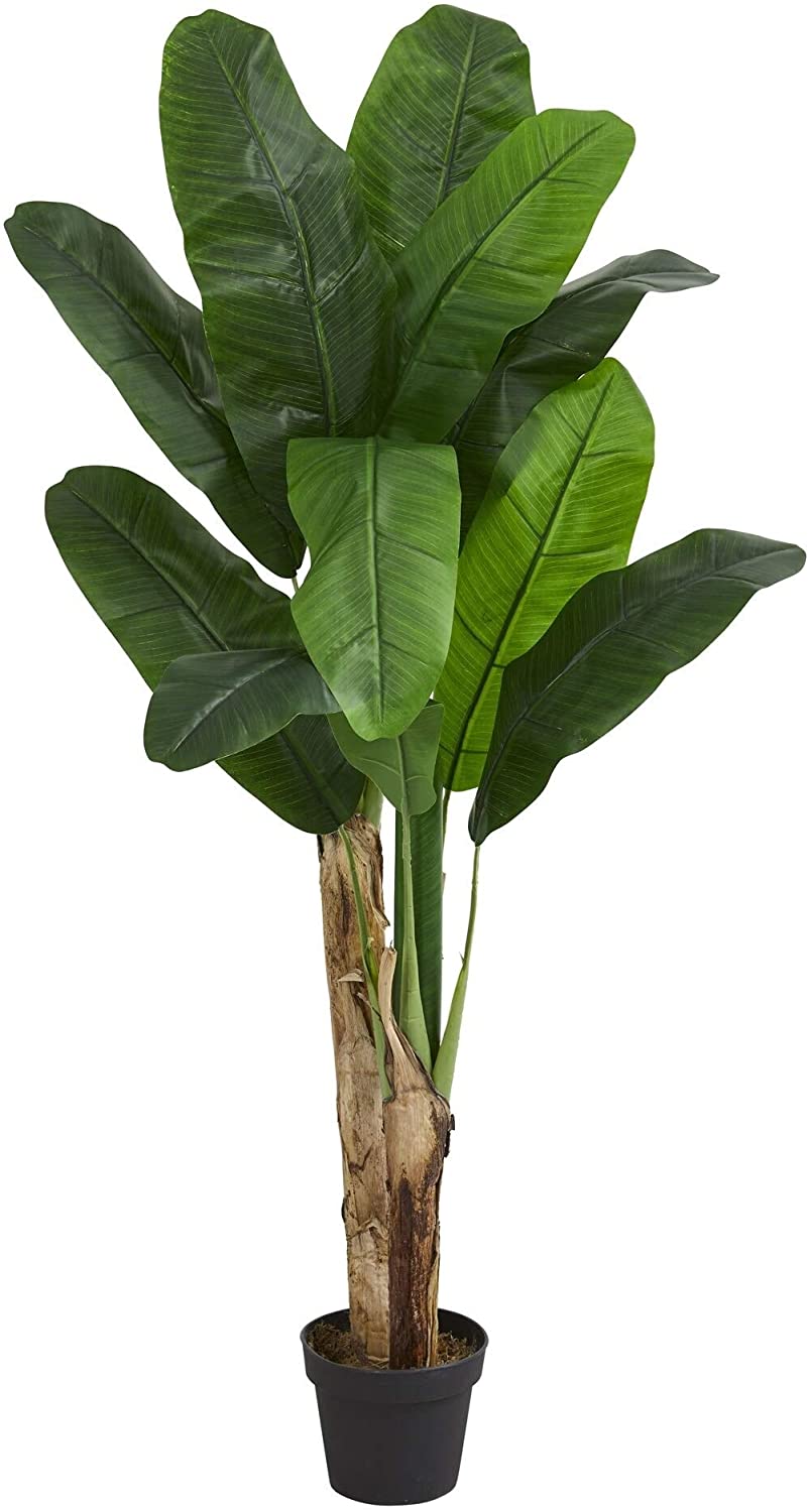 4' ouble Stalk Banana Artificial Tree H 5 Ft W 12