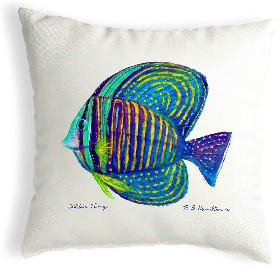 Small No Cord Pillow 12x12 Color Graphic Nautical Coastal