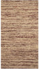 Handmade Chenille Flatweave Rug (India) 2'8" X 4' Brown Abstract Oriental Modern Contemporary Latex Free