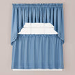 Forge Valance Smoke Blue Solid Farmhouse 100% Polyester