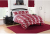 MISC 875 Oklahoma Sooners Queen Bed Bag Set Red Sports Collegiate Casual 5 Piece