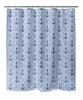 MISC Anchor Chief Light Blue Shower Curtain by 71x74 Blue Geometric Nautical Coastal Polyester