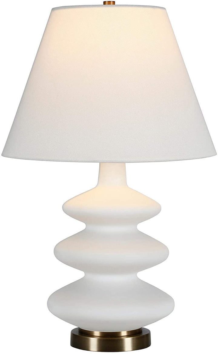 Matte White Triple Lamp Modern Contemporary