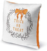 Trick Treat Indoor|Outdoor Pillow by 18x18 Orange Geometric Modern Contemporary Polyester Removable Cover