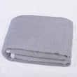 Tangier Ultra Soft Sherpa Bed Sofa Couch Throw Blanket Grey White Solid Color Striped Casual Modern Contemporary Microfiber