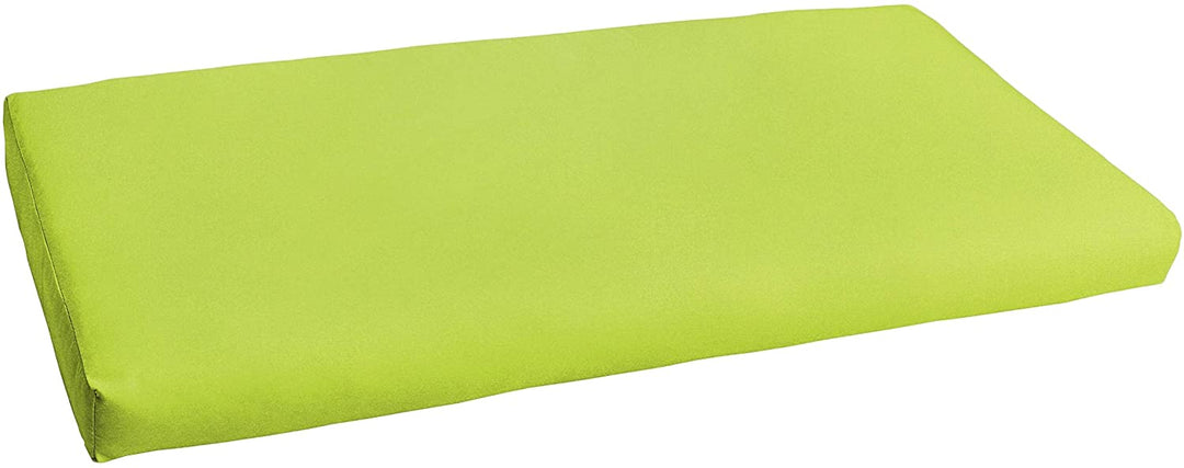 acaw Green Indoor/Outdoor Bench Cushion 48 W X 19 D Solid