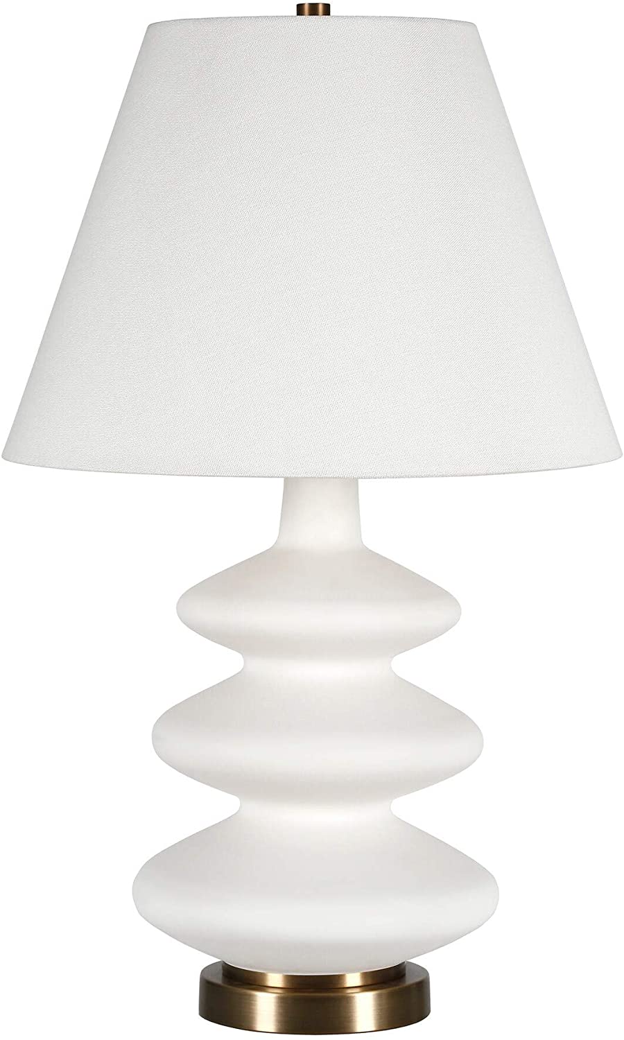 Matte White Triple Lamp Modern Contemporary