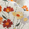 Unknown1 Cozy Embroidery Throw Pillow Cover Insert (Set 2) Orange Embroidered Linen Removable