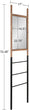 Leaning Ladder Mirror Natural/Black 17x73 Modern Contemporary