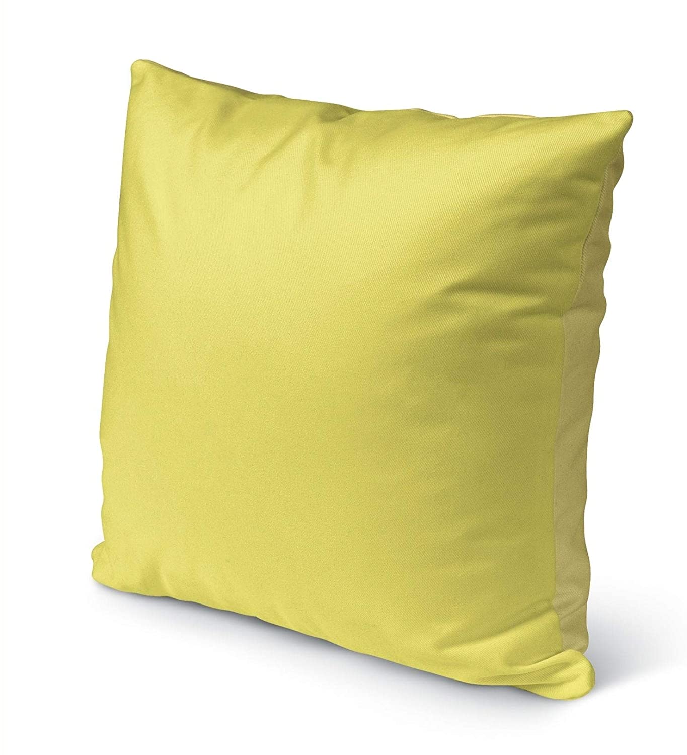 Butter Dream Indoor|Outdoor Pillow by 18x18 Yellow Modern Contemporary Polyester Removable Cover