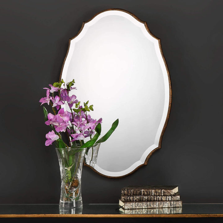 Oval Mirror Antique Silver 19 875x30x0 47 Transitional Hooks Included Includes Hardware