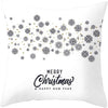Merry Christmas Square Throw Pillow Cover 21297877 392 Color Graphic Casual Cotton Removable