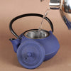 MISC Blue Cast Iron 30 Oz Tea Pot Stainless Steel