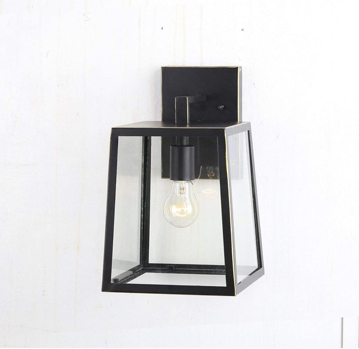 Trey 1 Light Outdoor Wall Mounted Lighting Black Modern Contemporary Dimmable