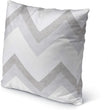 Willow Grey Indoor|Outdoor Pillow by 18x18 Grey Geometric Modern Contemporary Polyester Removable Cover