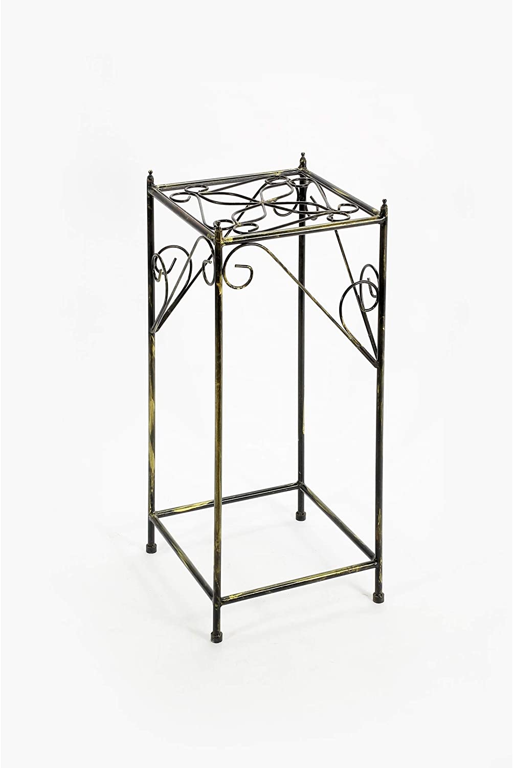 Square Cast Iron Plant Stand Set 3 Black