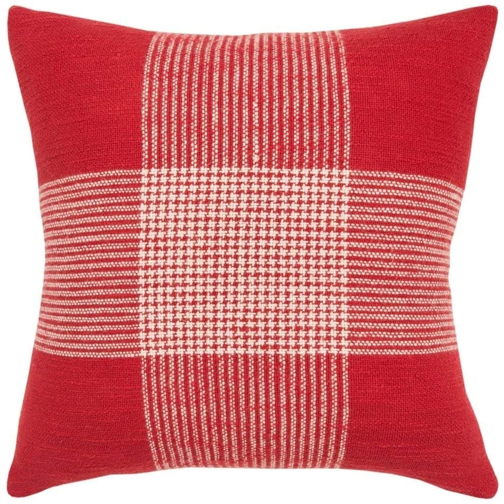 Pillow Cover Red Abstract Casual