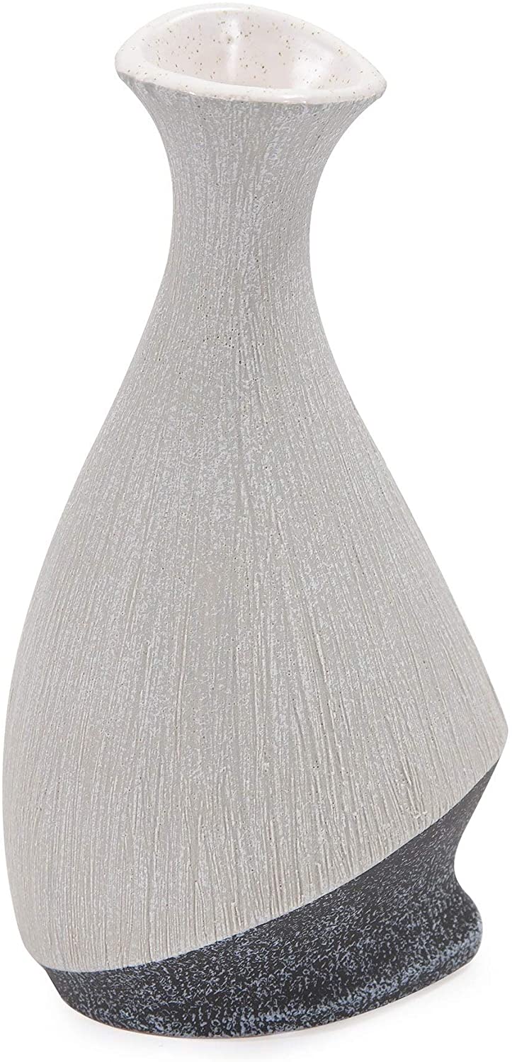 Balance Two Toned Vase Large 12h X 6w 5d Grey