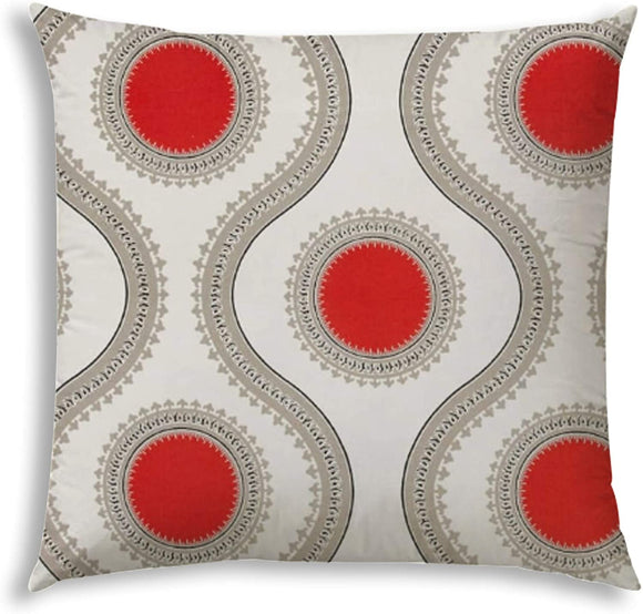 Indoor/Outdoor Pillow Sewn Closure Color Graphic Modern Contemporary Polyester Water Resistant