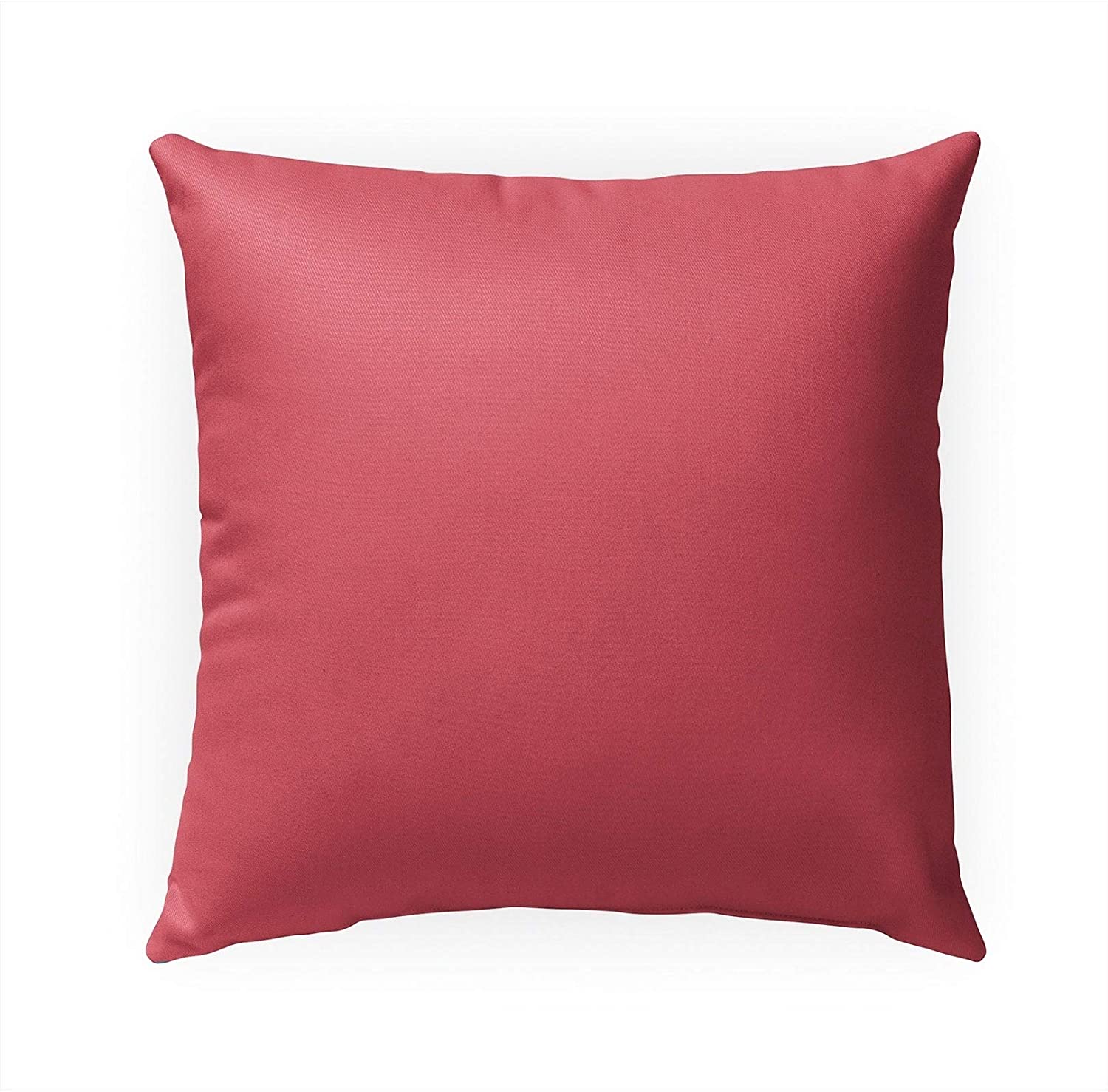 Coral Indoor|Outdoor Pillow by 18x18 Pink Modern Contemporary Polyester Removable Cover