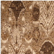 Handmade Chenille Flatweave Ikat Rug (India) 2' X 3' Brown Oriental Modern Contemporary Latex Free