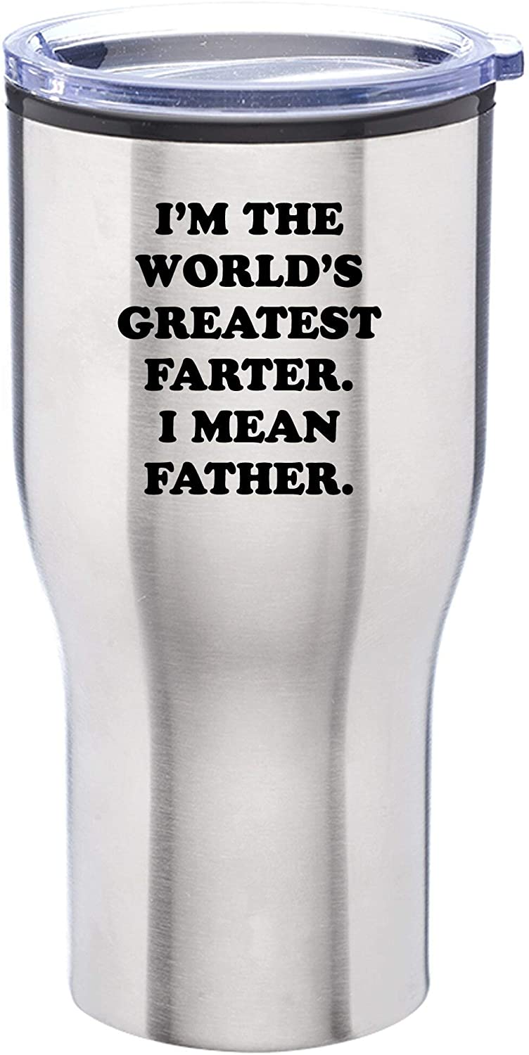 World's Greatest I Mean Father Engraved 28 Oz Stainless