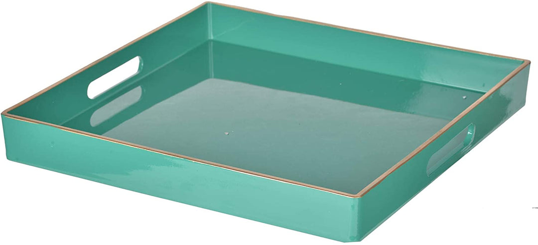 Green Plastic Decorative Tray