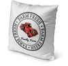 MISC Farm Fresh Truck Indoor|Outdoor Pillow by 18x18 Red Farmhouse Polyester Removable Cover