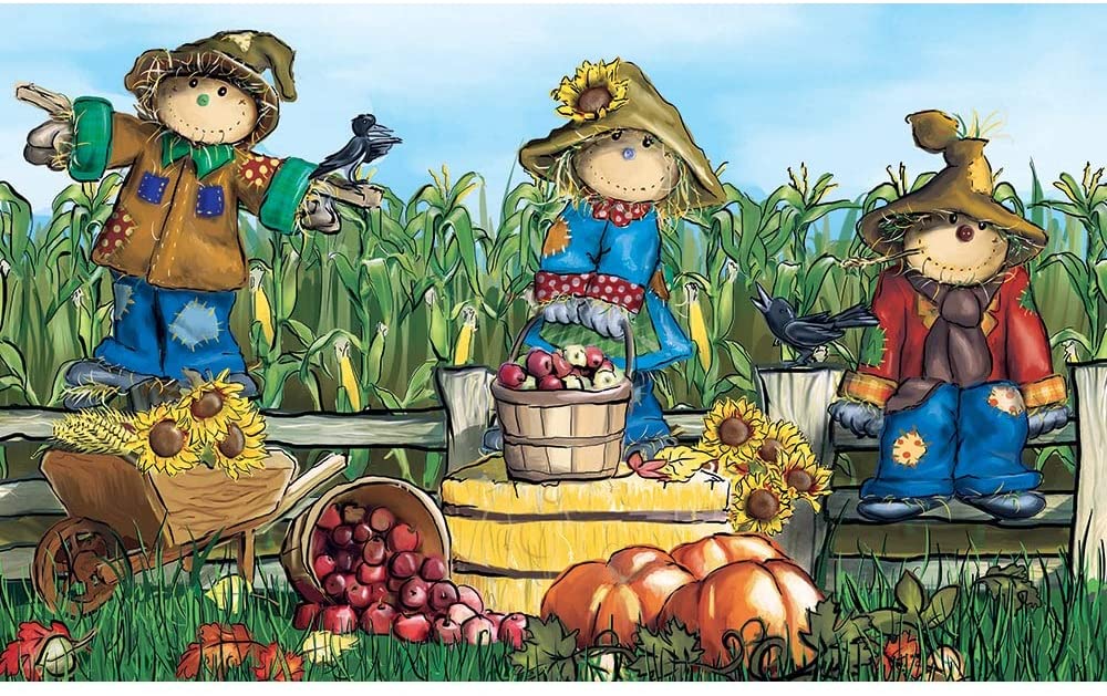 Polytop Scarecrows Door Mat (18 X 30) Color Polyester