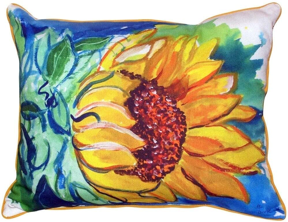 Windy Sunflower Pillow 16 X 20 Inches lor Floral Modern