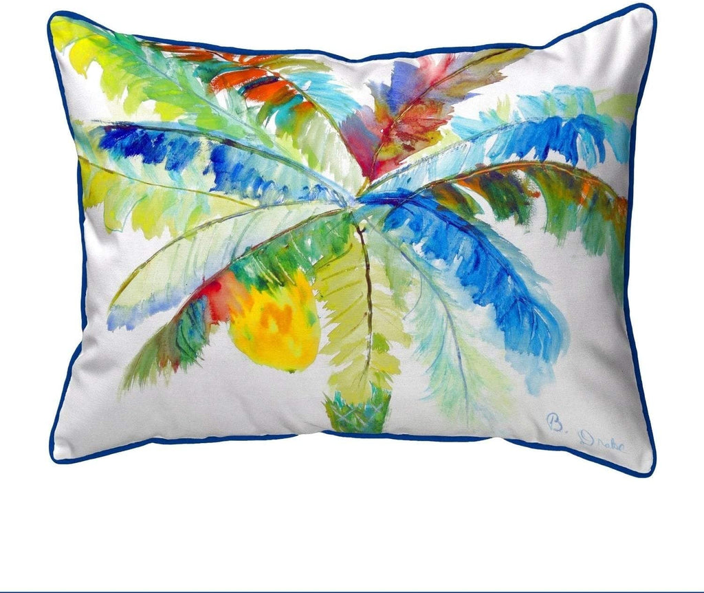 Unknown1 Palm Small Pillow 11x14 Color Graphic Nautical Coastal Polyester