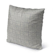 Spools Neutral Indoor|Outdoor Pillow by Tiffany 18x18 Grey Geometric Modern Contemporary Polyester Removable Cover