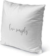 MISC Live Simply Indoor|Outdoor Pillow by 18x18 Black Geometric Farmhouse Polyester Removable Cover