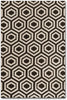 Handmade Geometric Wool Rug 5' X 8' (India) Brown Ivory Trellis Modern Contemporary Rectangle Natural Fiber Contains Latex
