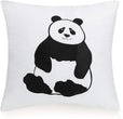 Unknown1 Panda White Decorative Pillow Animal Children's Polyester Single