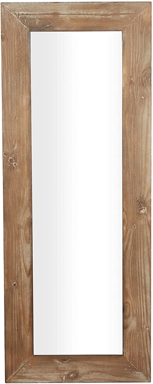 Unknown1 Large Rectangular Rustic Wood Full Length Mirror 28