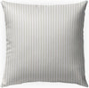Stripe Tan Indoor|Outdoor Pillow by Marina 18x18 Tan Bohemian Eclectic Polyester Removable Cover