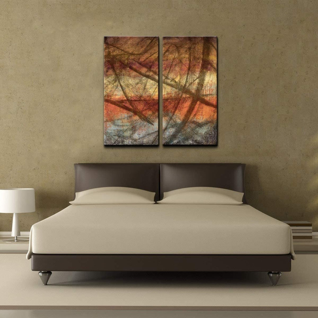 Abstract' Over Sized Canvas Wall Art (Set 2) Modern