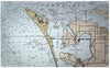 Island Fl Nautical Map Door Mat 18x26 Color Coastal Rectangle Polyester Made USA Stain Resistant