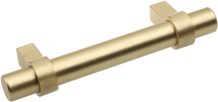 5 Pack 3 Center Satin Gold Euro Solid Cabinet T bar Pulls Modern Contemporary Metal Finish