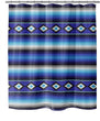 Modern Blue Shower Curtain by Blue Striped Southwestern Polyester