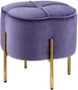 Ottoman Lavender Velvet Purple Modern Contemporary Solid Fabric