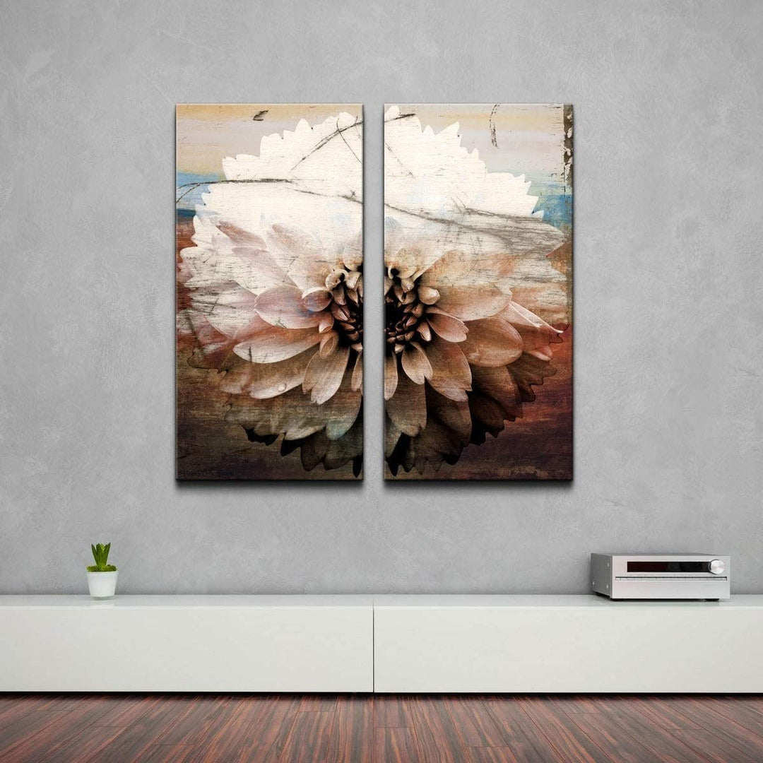 Oversized Canvas Wall Art (Set 2) Brown Modern