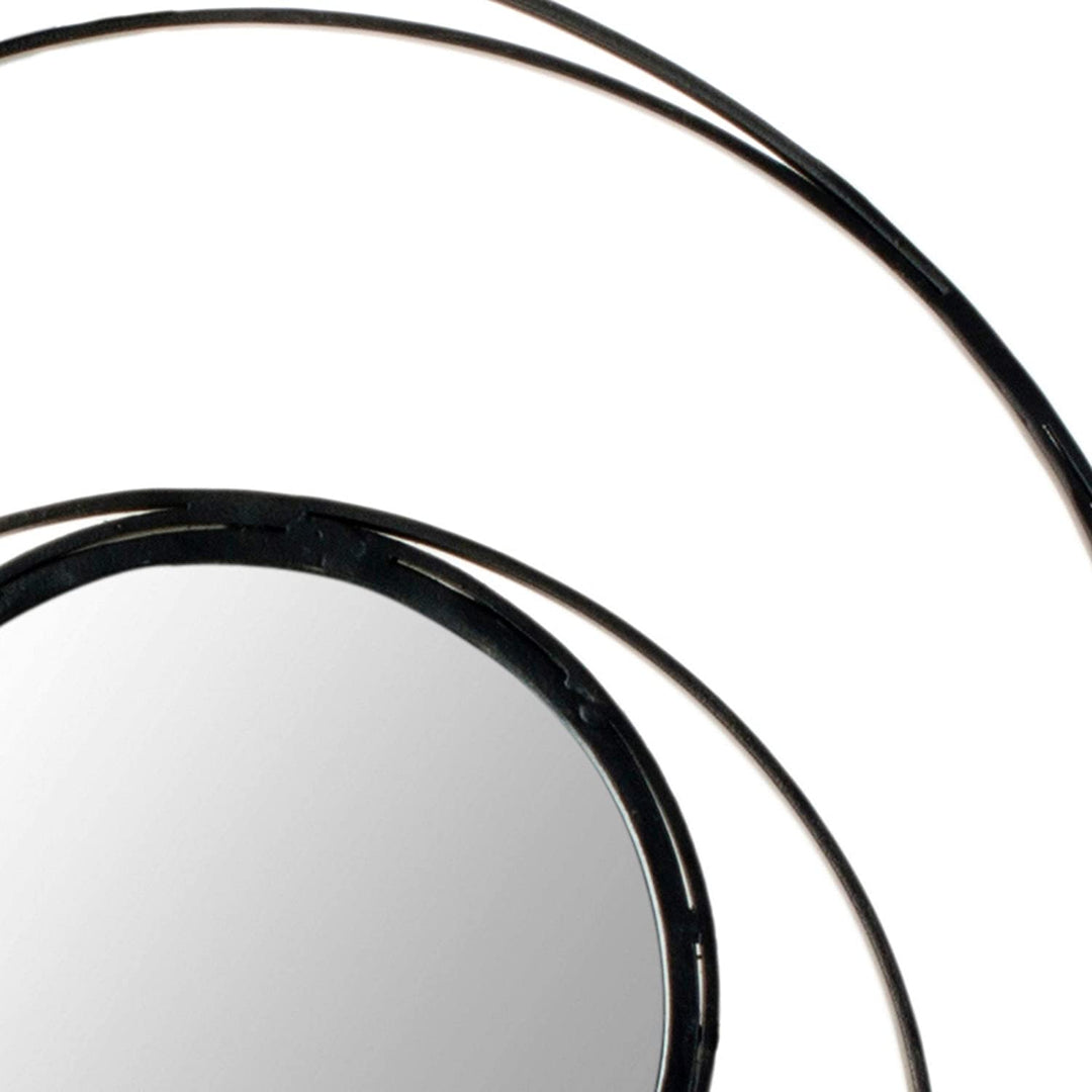 Inner Circle Black 20 inch Mirror 20" X 0 8" Modern Contemporary