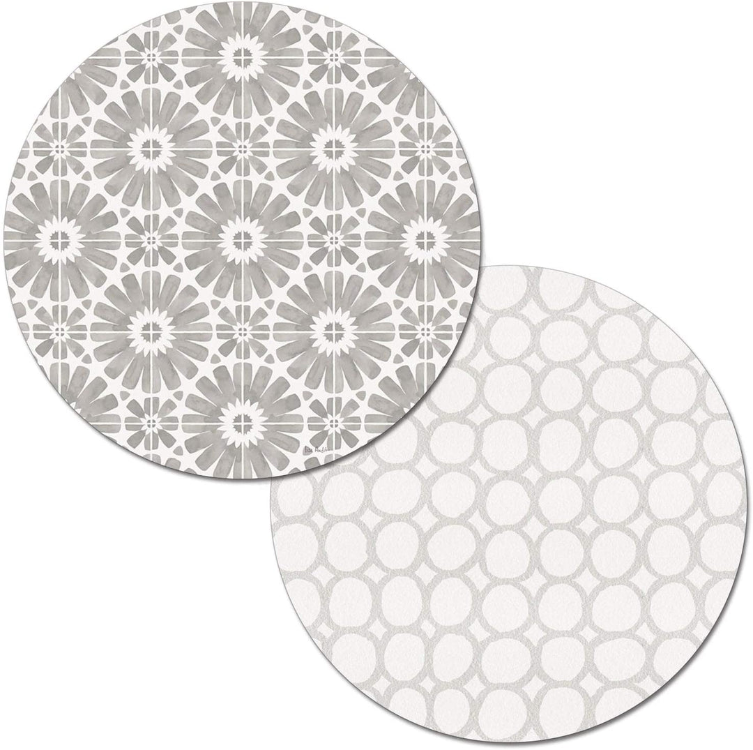 Round Wipe Clean Placemats Set 4 Country Weekend Color