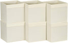 MISC Natural Color Fabric 11 inch Collapsible Cube (Set 6) Beige No Accessories